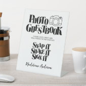 Signe De Table Congrats Graduation Photo Guestbook (In SItu)