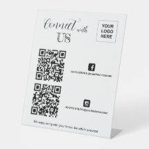 Connectez-vous avec nous Facebook Instagram QR cod