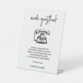 Signe De Table Connexion du Mariage du livre d'invité audio (Recto)