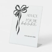 Signe De Table Conseil Au Jeu De Fête des mariées Black Bow Bride (Recto)