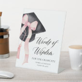 Signe De Table Conseil de la fête moderne rose Bow Grad Paroles d (In SItu)