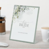 Signe De Table Conseil Floral Dusty Blue Eucalyptus À La Mariée (In SItu)