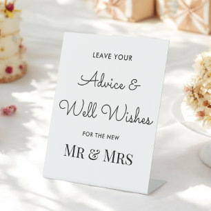 Signe De Table Conseil mariage Noir Blanc Bien Souhaits