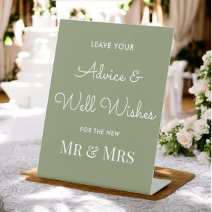 Signe De Table Conseil mariage Sage Green Well Wings
