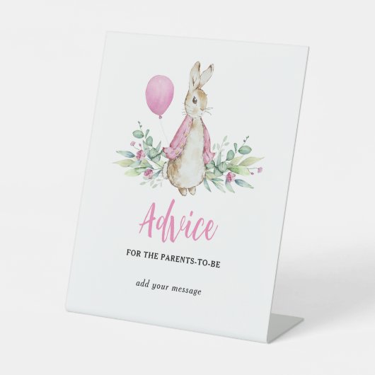 Signe De Table Conseil Peter Rabbit (Recto)