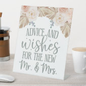 Signe De Table Conseils et voeux pour la Mme et Mme Mariage (In SItu)