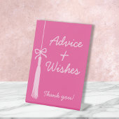 Signe De Table Conseils & Souhaits Coquette Bow Pink Grad Tassel