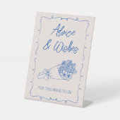 Signe De Table Conseils & Souhaits Pour Fête des mariées Fleur Ma (Recto)