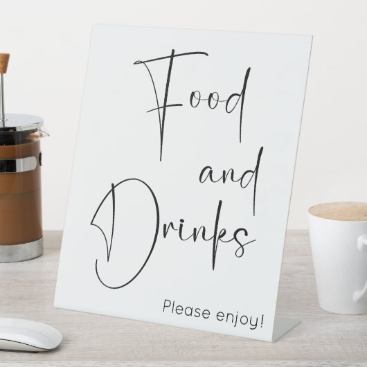 Signe De Table Consommation moderne et boissons (In SItu)