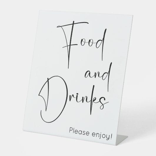 Signe De Table Consommation moderne et boissons (Recto)