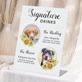 Signe De Table Consommation personnalisée Mariage pour animaux de