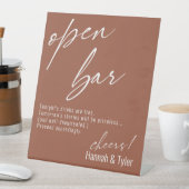 Signe De Table Contemporain écriture manuscrite Funny Terracotta  (In SItu)