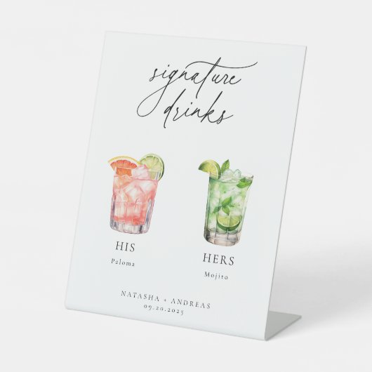 Signe De Table Contemporary Cocktails Signature Drinks (Recto)