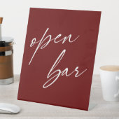 Signe De Table Contemporary Handwriting Open Bar Bourgogne (In SItu)