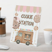 Signe De Table Cookie Station Food Sign Tabletop Padestal (In SItu)