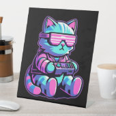 Signe De Table Cool Cat Gamer (In SItu)