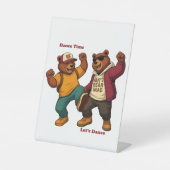 Signe De Table Cool Dancing Bears (Recto)