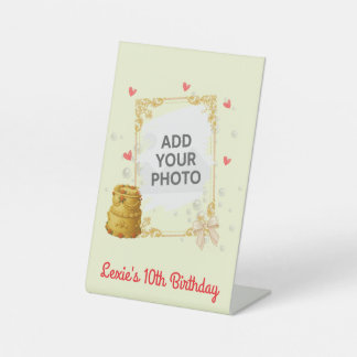 Signe De Table Coquette Birthday Pedestal Sign