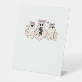 Signe De Table Coquette fantômes avec un chat noir T-shirt classi