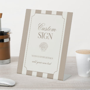 Signe De Table Coquillages et Cloches de Mariage Enterrement de V