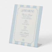 Signe De Table Coquillages et cloches de mariage Menu sur présent (Recto)