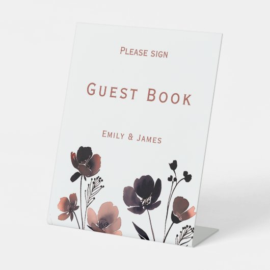 Signe De Table Coral Floral Wedding (Recto)