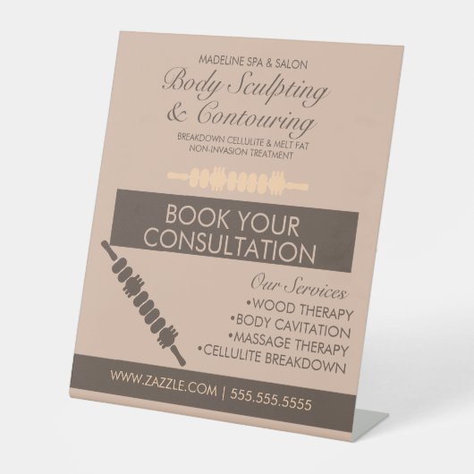 Signe De Table Corps Contouring Corps Sculpting Massage Thérapie (Recto)