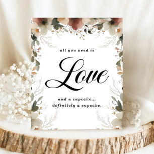 Signe De Table Cottagecore Floral Mariage Tout ce dont vous avez