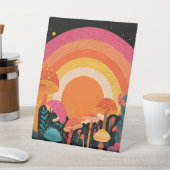 Signe De Table Coucher de soleil aux champignons psychédéliques – (In SItu)