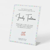 Signe De Table Coudre beaucoup d'amour Pink Aquarelle Traditions  (Recto)