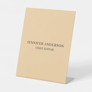 Signe De Table Couleur Désertique Moderne Minimaliste Simple Prof