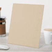 Signe De Table Couleur solide Burly Wood (In SItu)