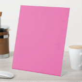 Signe De Table Couleur solide rose chaud (In SItu)