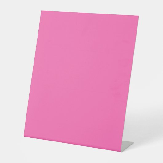 Signe De Table Couleur solide rose chaud (Recto)