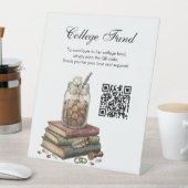 Signe De Table Country Chic Graduation College Fund QR Code  (In SItu)