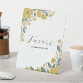 Signe De Table Coupe-beurre Accueil Mariage Jaune Faveurs (In SItu)