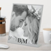 Signe De Table Couples Initiales Monogramme photo rétro (In SItu)