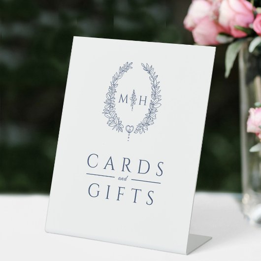 Signe De Table Couronne ovale cartes et cadeaux mariages de marin