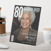 Signe De Table Couverture de magazine fabuleuse pour 80e annivers (In SItu)
