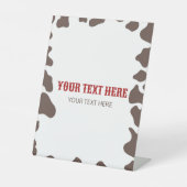 Signe De Table Cowboy Rodeo Western Wild West Custom Party (Recto)