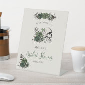 Signe De Table Crâne Fleuris en Ivoire Gothique Table de Mariage (In SItu)