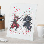 Signe De Table Crâne Samurai Duel (In SItu)