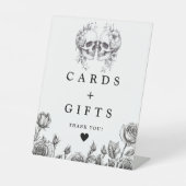 Signe De Table Crânes Gothiques Cartes Et Cadeaux Noirs Et Blancs