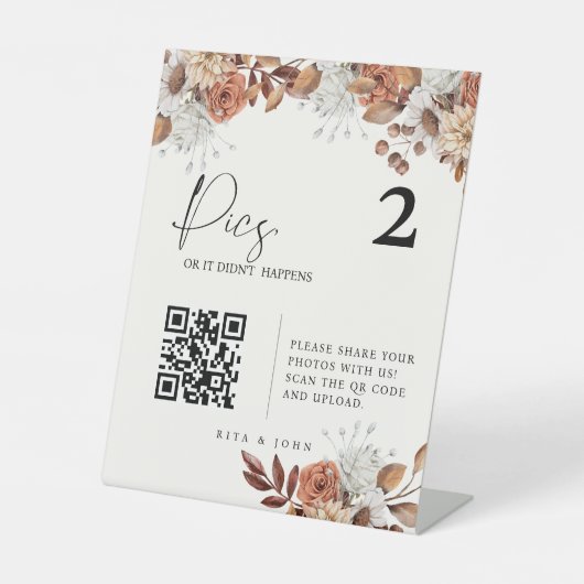 Signe De Table Cream Boho Pics ou n'est pas arrivé Seating Chart (Recto)