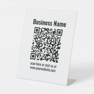 Signe De Table Create Your Own QR Code Transperant
