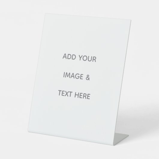 Signe De Table Create Your Own white  (Recto)