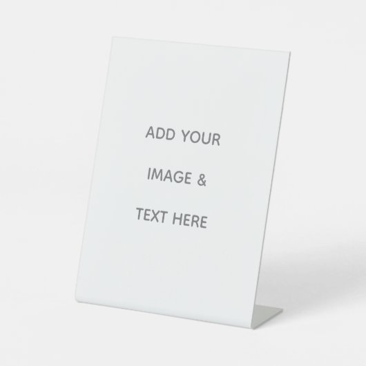Signe De Table Create Your Own white  (Recto)