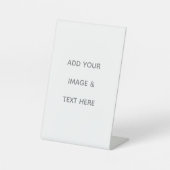 Signe De Table Create Your Own white  (Recto)