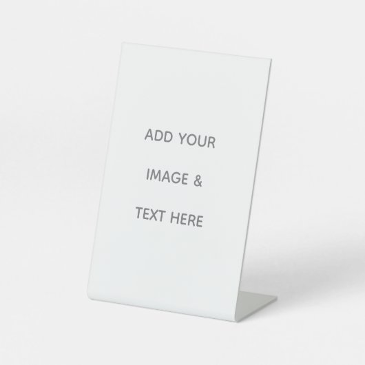 Signe De Table Create Your Own white  (Recto)
