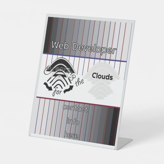 Signe De Table Creating Pedestal Sign (Recto)